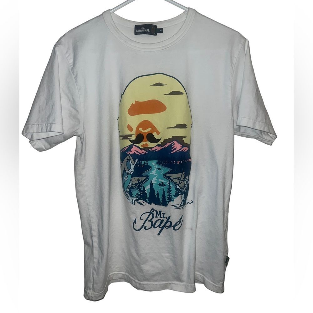 BAPE Mr Bathing Ape Head Wide Tee